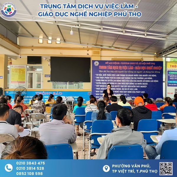 CÔNG TÁC TƯ VẤN HÀNG NGÀY CHO NGƯỜI LAO ĐỘNG TẠI TRUNG TÂM DỊCH VỤ VIỆC LÀM - GIÁO DỤC NGHỀ NGHIỆP PHÚ THỌ